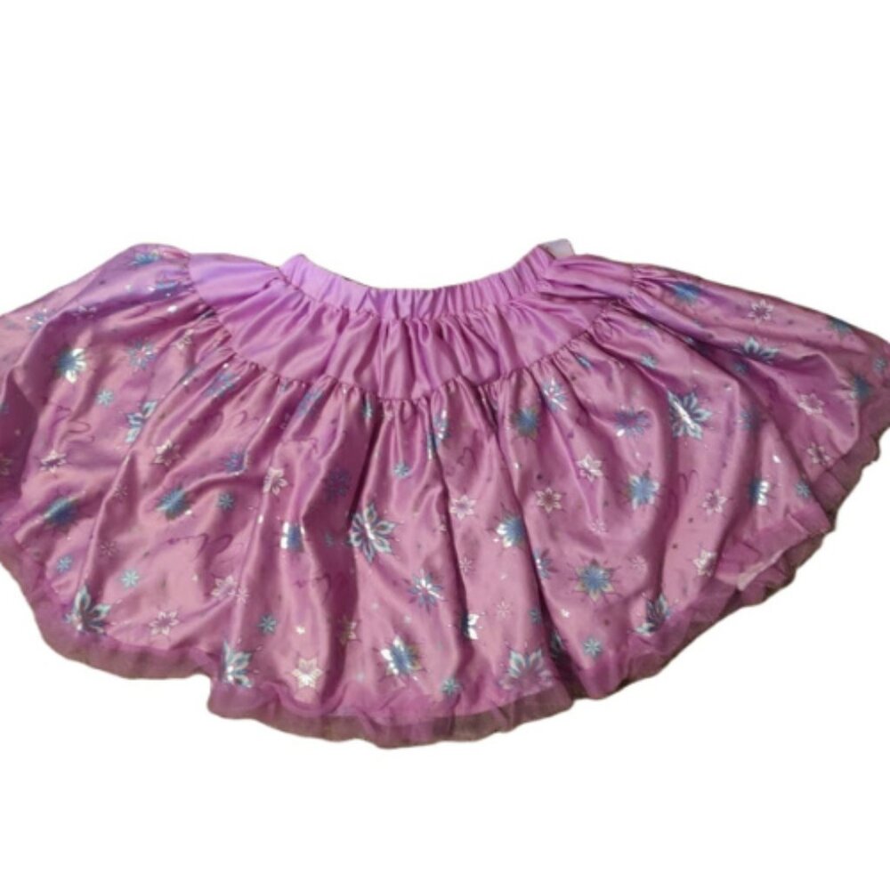 Disney Tutu Couture Frozen Elsa Skirt Purple with Snowflakes Size 5/6 (Small)
